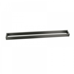 Omar 600mm Gunmetal Grey Single Towel Rails Omar 600mm Gunmetal Grey Single Towel Rails